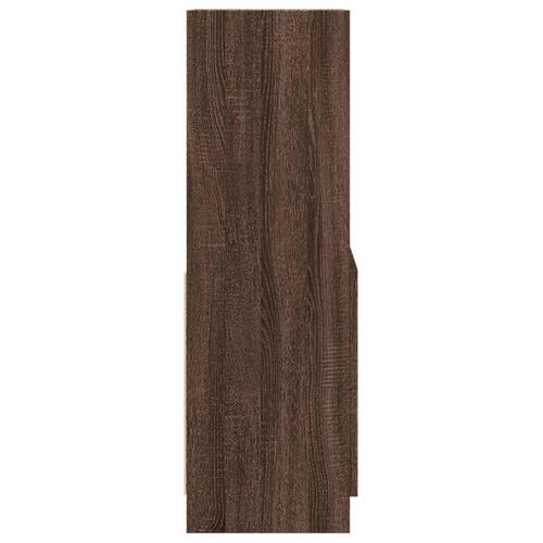 Skab 63x33x100 cm konstrueret træ brun egetræsfarve