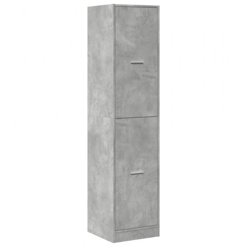 Apotekerskab 40×40,5×174,5 cm i konstrueret træ - betongrå