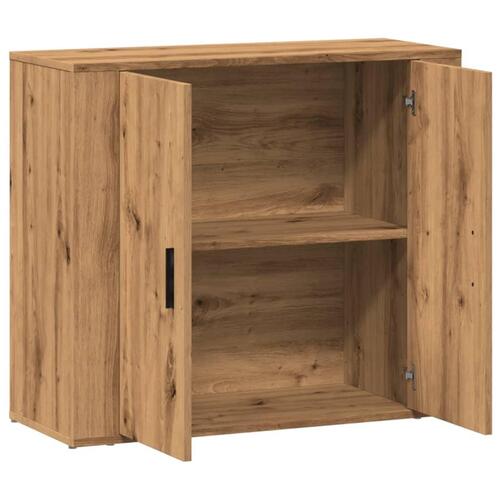 Skænk 80x33x70 cm konstrueret træ egetræsfarve