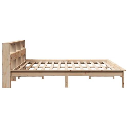 Sengeramme uden madras 200x200 cm massivt fyrretræ