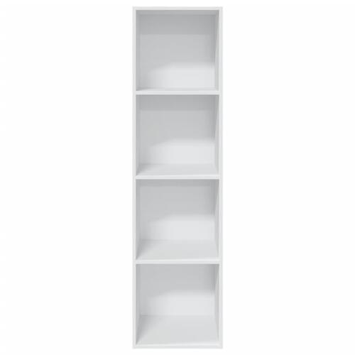 Bogreol 40x30x152 cm konstrueret træ hvid