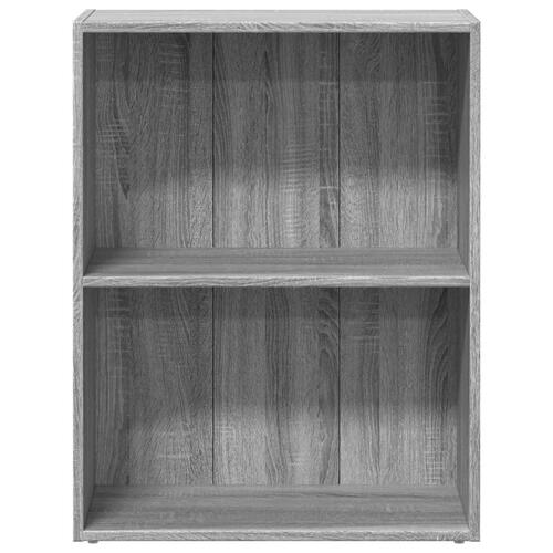 Bogreol 60x30x77 cm konstrueret træ grå sonoma-eg