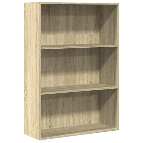 Bogreol 80x30x114 cm konstrueret træ sonoma-eg