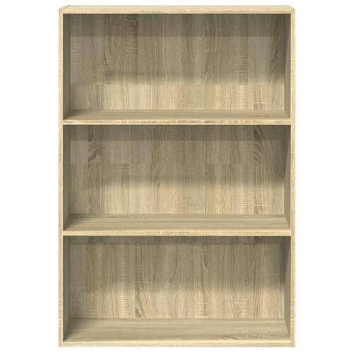 Bogreol 80x30x114 cm konstrueret træ sonoma-eg