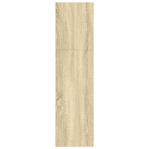 Bogreol 80x30x114 cm konstrueret træ sonoma-eg