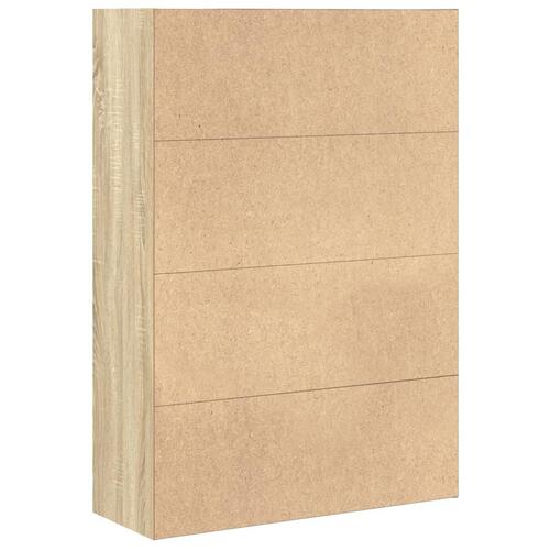 Bogreol 80x30x114 cm konstrueret træ sonoma-eg