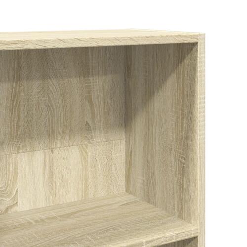 Bogreol 80x30x114 cm konstrueret træ sonoma-eg