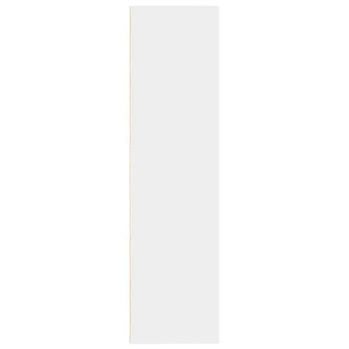 Bogreol 80x30x114 cm konstrueret træ hvid
