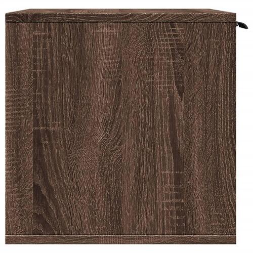 Toiletskjuler kattebakke 60x40x40 cm konstrueret træ brunt eg