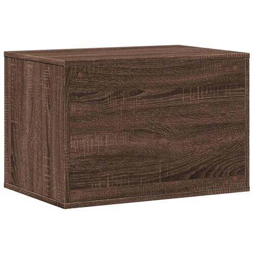 Toiletskjuler kattebakke 60x40x40 cm konstrueret træ brunt eg