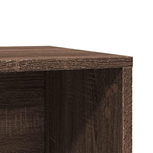 Toiletskjuler kattebakke 60x40x40 cm konstrueret træ brunt eg