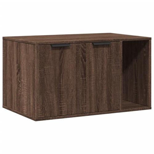 Toiletskjuler kattebakke 80x50x45 cm konstrueret træ brunt eg