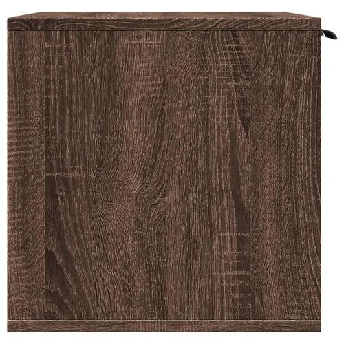 Toiletskjuler kattebakke 80x50x45 cm konstrueret træ brunt eg