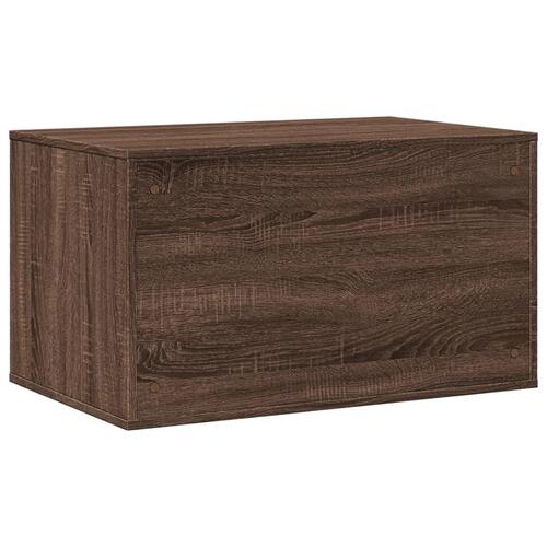 Toiletskjuler kattebakke 80x50x45 cm konstrueret træ brunt eg