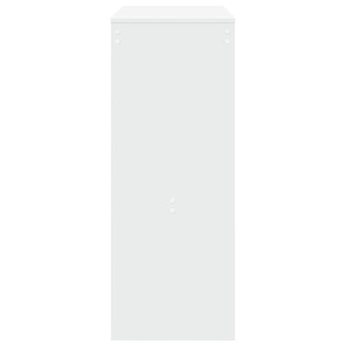 Barbord med stativer 90x40x103,5 cm konstrueret træ hvid