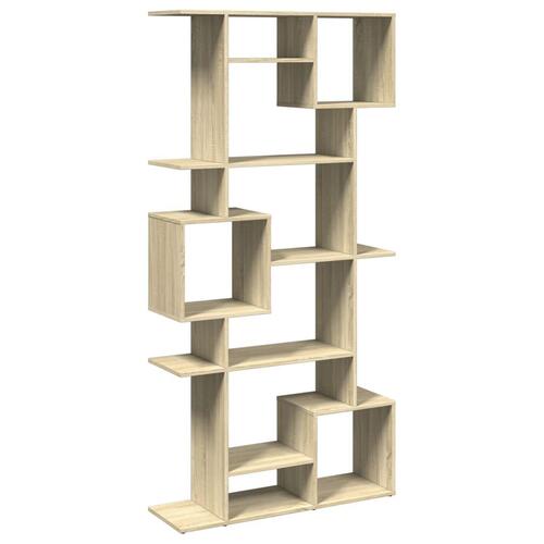 Bogskab 92x29x188 cm konstrueret træ sonoma-eg