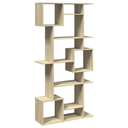 Bogskab 92x29x188 cm konstrueret træ sonoma-eg