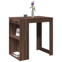Barbord 102x70x103,5 cm konstrueret træ brun egetræsfarve