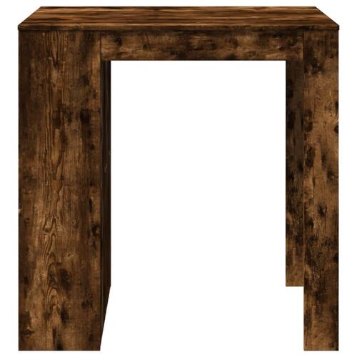 Barbord 102x70x103,5 cm konstrueret træ røget egetræsfarve