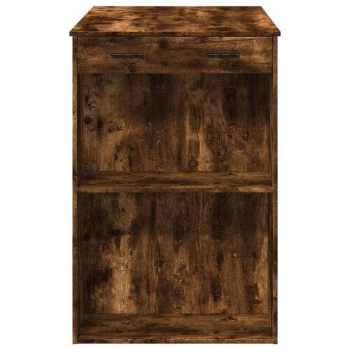 Barbord 102x70x103,5 cm konstrueret træ røget egetræsfarve