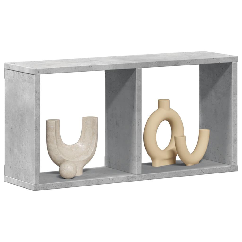 Vægskab 60x16x30 cm konstrueret træ betongrå