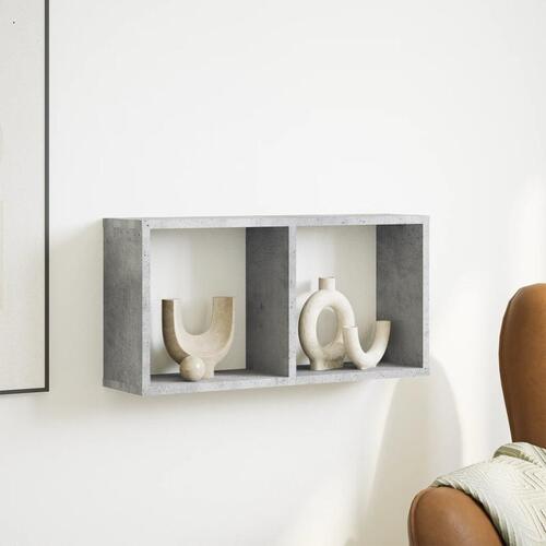 Vægskab 60x16x30 cm konstrueret træ betongrå