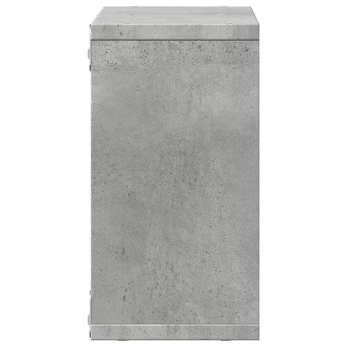 Vægskab 60x16x30 cm konstrueret træ betongrå