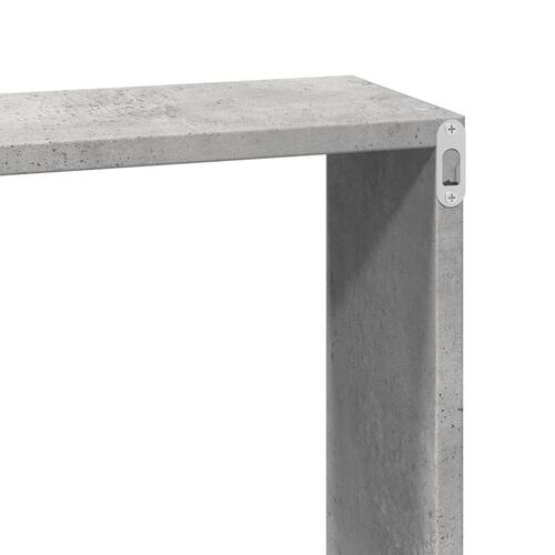 Vægskab 60x16x30 cm konstrueret træ betongrå