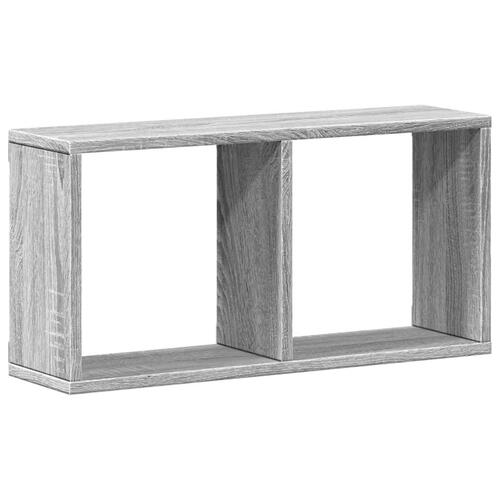 Vægskab 60x16x30 cm konstrueret træ grå sonoma-eg