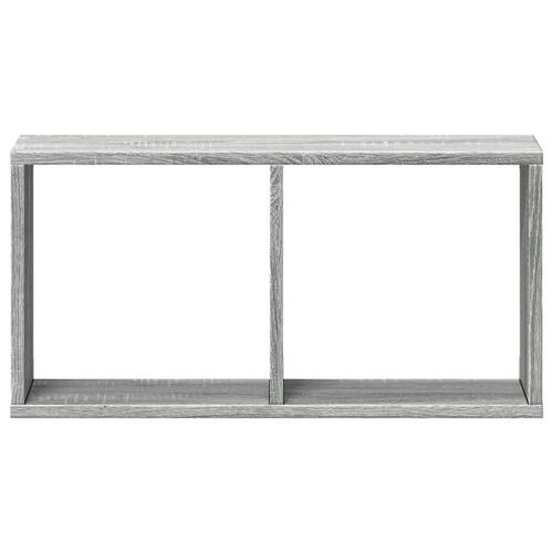 Vægskab 60x16x30 cm konstrueret træ grå sonoma-eg