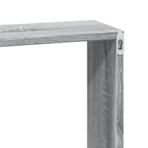 Vægskab 60x16x30 cm konstrueret træ grå sonoma-eg
