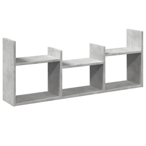 Vægskab 100x18x40 cm konstrueret træ betongrå