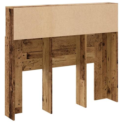 Sengegavl med opbevaring 120x19x103,5 cm konstrueret træ