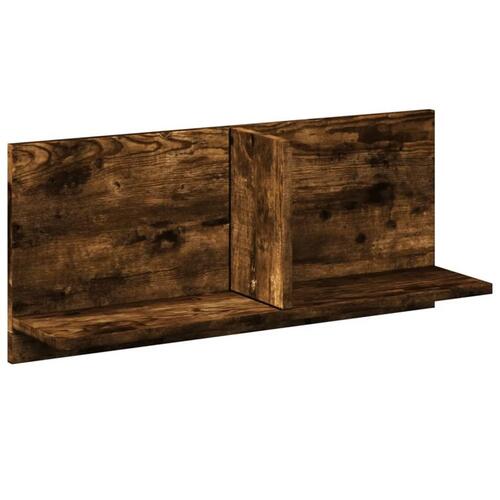 Vægskab 70x16,5x30 cm konstrueret træ røget egetræsfarve