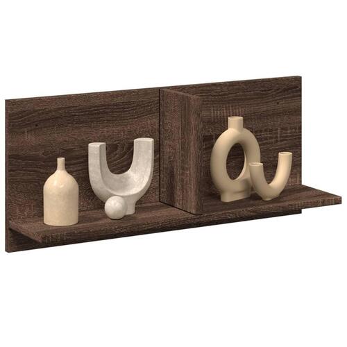 Vægskab 70x16,5x30 cm konstrueret træ brun egetræsfarve