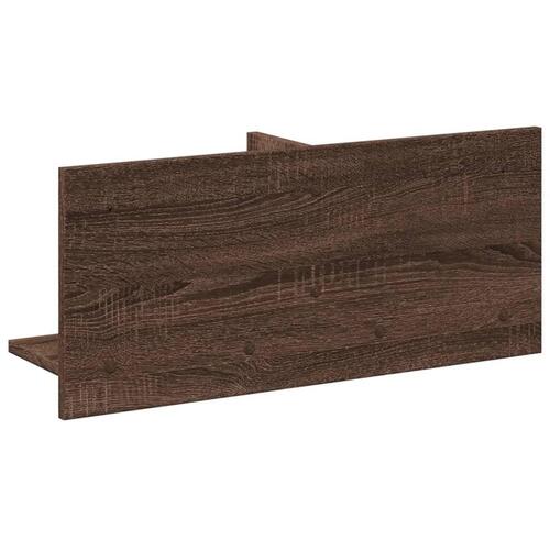 Vægskab 70x16,5x30 cm konstrueret træ brun egetræsfarve