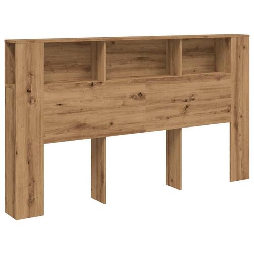 Sengegavl m.opbevaring 180x18,5x102,5cm konstrueret træ kunsteg
