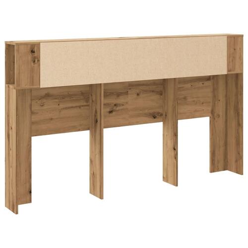 Sengegavl m.opbevaring 180x18,5x102,5cm konstrueret træ kunsteg