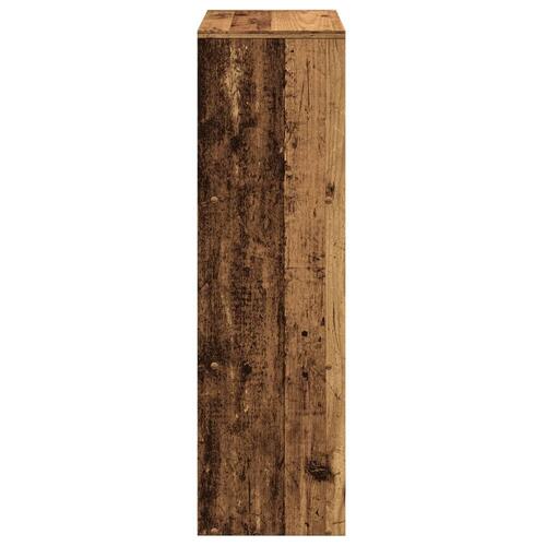 Bogreol/rumdeler 99x29x99 cm 3 niveauer konstrueret træ hvid