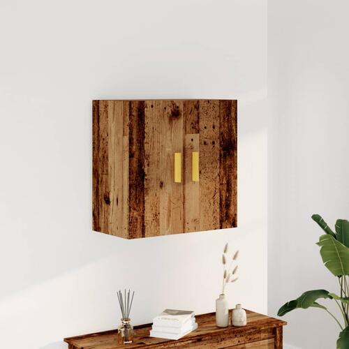 Vægskab 60x31x60 cm konstrueret træ antikt træ