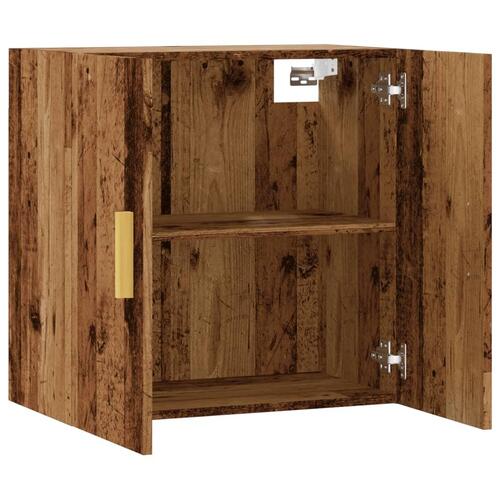 Vægskab 60x31x60 cm konstrueret træ antikt træ