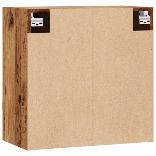 Vægskab 60x31x60 cm konstrueret træ antikt træ