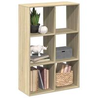 Bogreol/rumdeler 69,5x29x103,5 cm konstrueret træ sonoma-eg