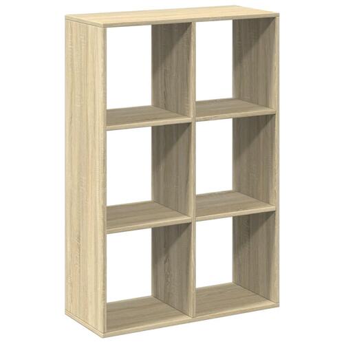 Bogreol/rumdeler 69,5x29x103,5 cm konstrueret træ sonoma-eg
