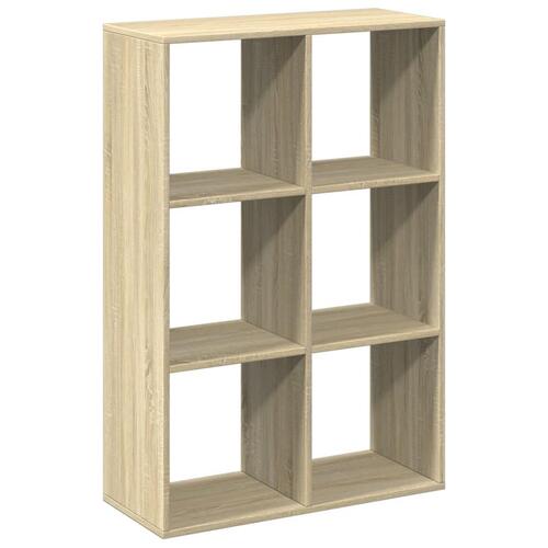 Bogreol/rumdeler 69,5x29x103,5 cm konstrueret træ sonoma-eg