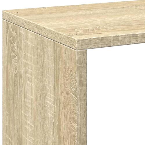 Bogreol/rumdeler 69,5x29x103,5 cm konstrueret træ sonoma-eg