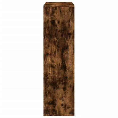 Bogreol/rumdeler 69,5x29x103,5 cm konstrueret træ røget eg