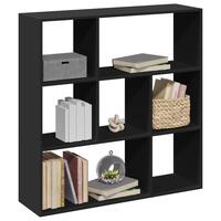 Bogreol/rumdeler 102x29x103,5 cm konstrueret træ sort