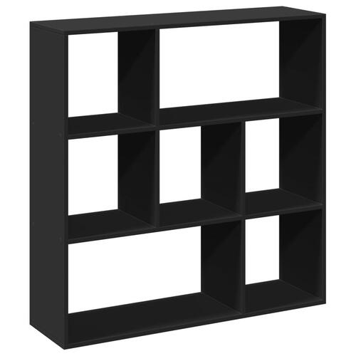 Bogreol/rumdeler 102x29x103,5 cm konstrueret træ sort