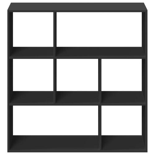Bogreol/rumdeler 102x29x103,5 cm konstrueret træ sort